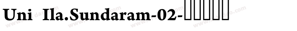 Uni Ila.Sundaram-02字体转换